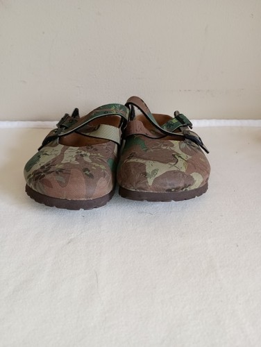 Birkenstock Birki’s  Women’s Size 7 38 Floral Green  Slip On Double Cross Strap - Picture 13 of 15