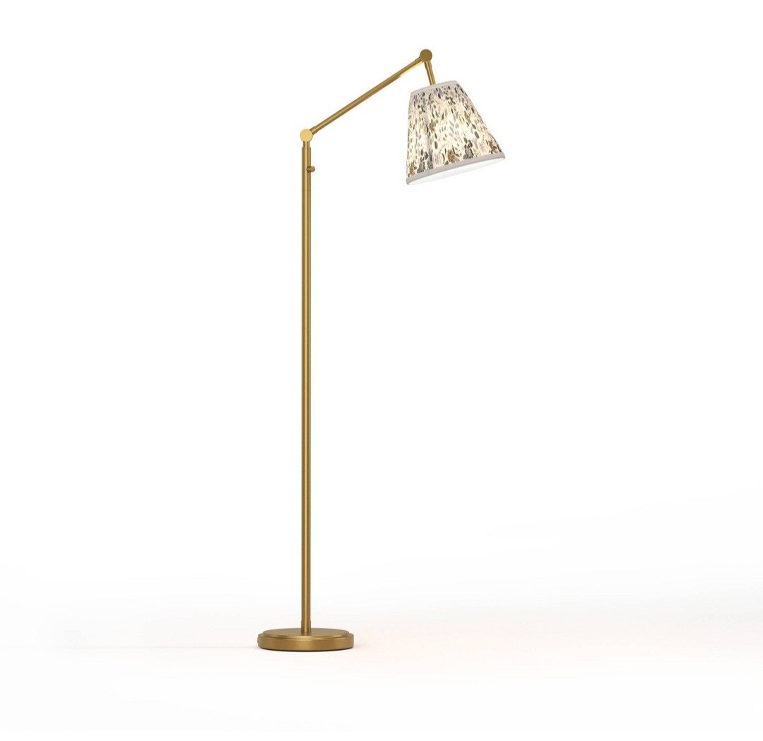 Rifle & Paper Co. Strawberry Fields Floor Lamp Gold Metal 60