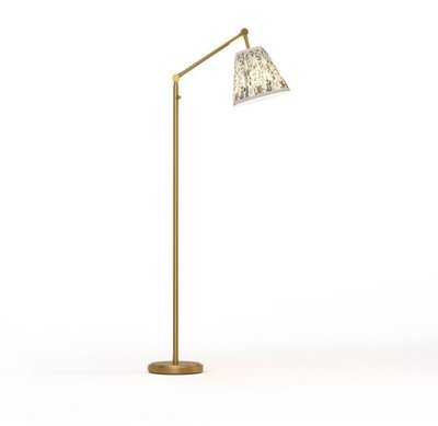 Rifle & Paper Co. Strawberry Fields Floor Lamp Gold Metal 60''