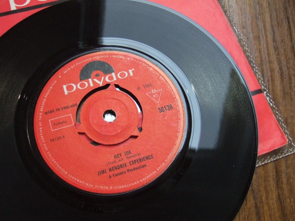 JIMI HENDRIX EXPERIENCE - HEY JOE - 1st UK  A  1 B  1 POLYDOR 56139 / 1966 EX+ - Image 4 of 4