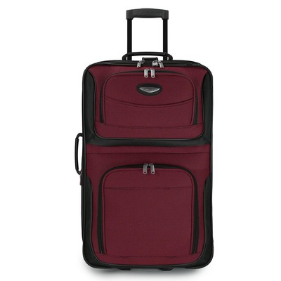 Travel Select 25 inch Softside Expandable Rolling Luggage Burgundy