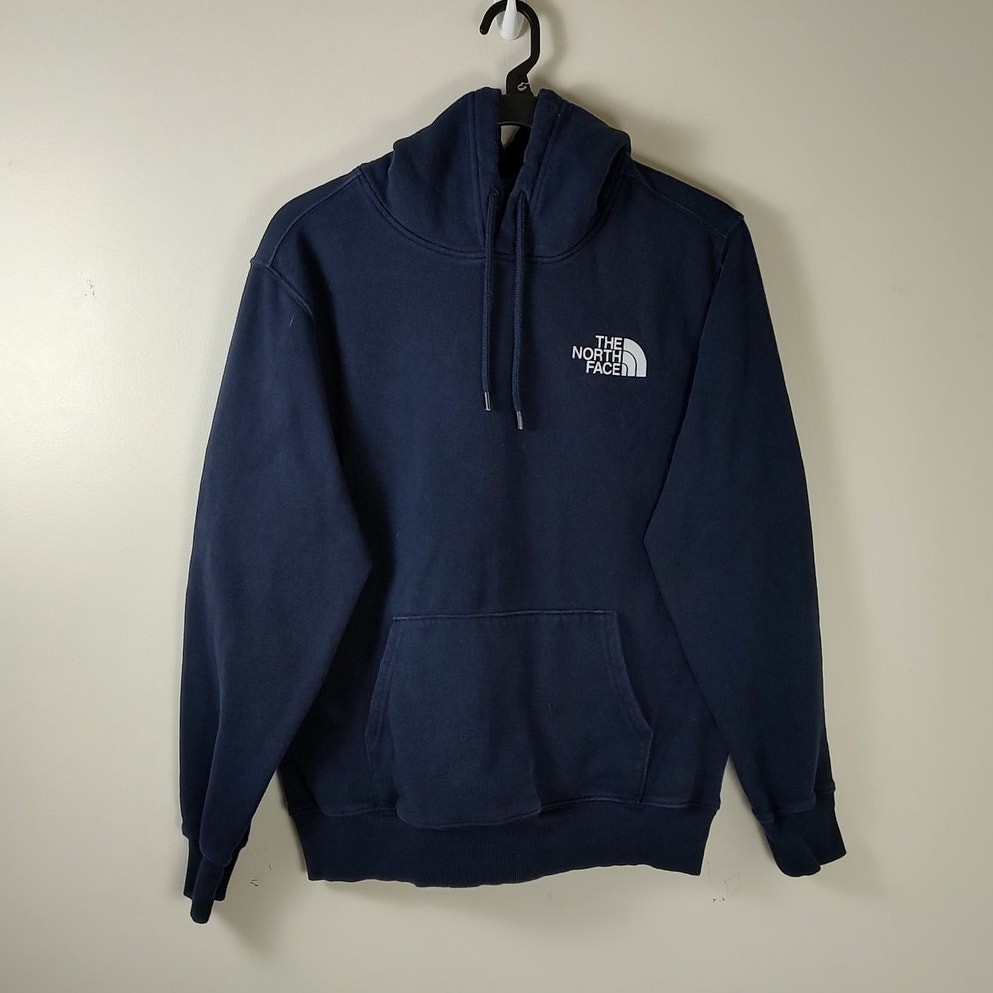 North Face Navy Blue Casual Hoodie for Men Size Medium Streetwear