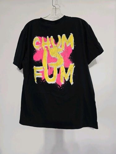 Bay Island Sportswear SpongeBob T-shirt Size XL Chum Is Fum Double Sided Rare - Picture 11 of 12