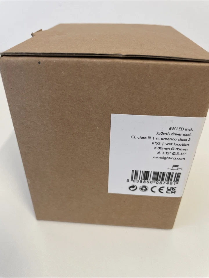 Astro Lighting VETRO round Spot encastré 1x6W/LED 629,3LM IP65 Blanc chaud 3000K - Photo 2/2