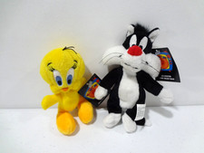 1999 WB Looney Tunes Tweedy Sylvester Mini Bean Bag Plush Figure Brand New NWT