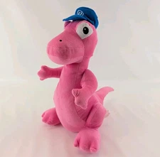 Fun Express Pink Dinosaur Plush 15in Large Stuffed Animal Toy