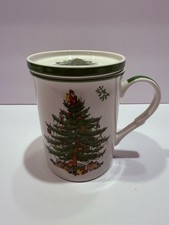 Spode Christmas Tree Porcelain Coffee Mug Tea Cup Made In England