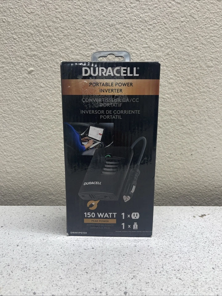 Duracell DRINVPS150 Power 150 Watt Portable Power Inverter (Opened Box) - Image 2 of 4