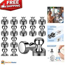 Durable Neodymium Magnetic Push Pins Perfect for Home, Office, or Classroom
