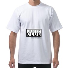 Pro Club Men's Heavyweight Cotton Short Sleeve Crew Neck T-Shirt L