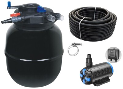 Teichfilter Set CPF 50000 Druckfilter regelbare Teichpumpe bis 80000l AquaOne 55