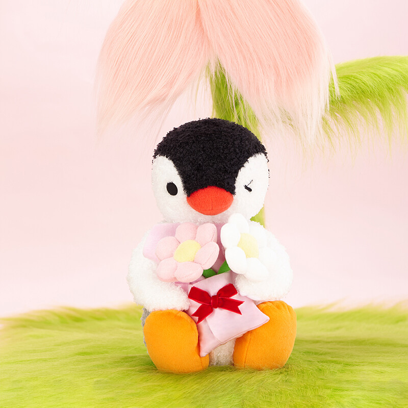 Pinga ぬいぐるみとbaby-G レア Pingu/Pinga In The City with Flower 9.8~11.8
