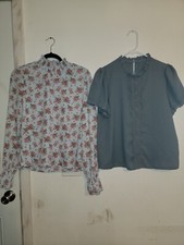 Womes Tops Lrg 2 Artsy Romantic Grandma Core Bloomcore Prairiecore Garden Party 