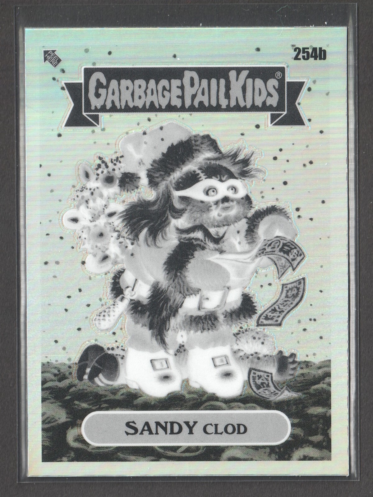 2024 Topps Garbage Pail Kids Chrome Negative Refractor #254b Sandy Clod front