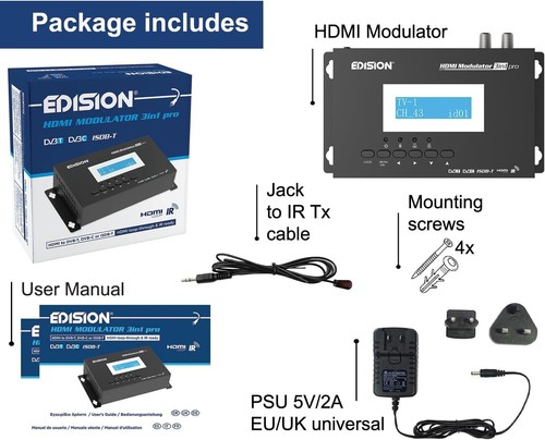 Edision HDMI MODULATOR 3in1 pro - Imagen 4 de 6