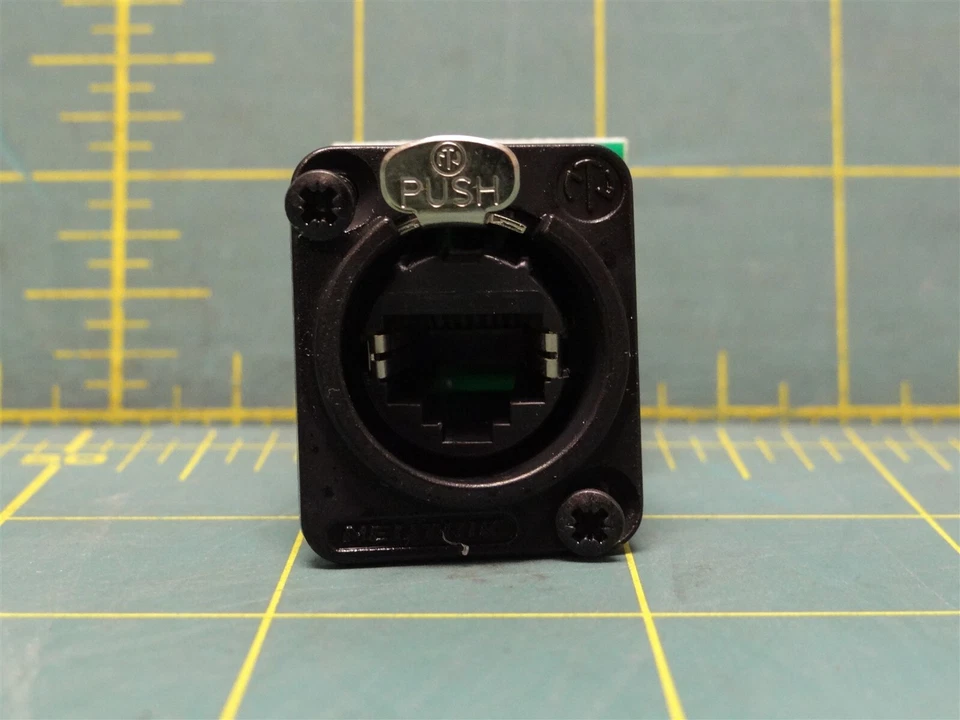 Neutrik XLR Modular / Ethernet Connector NE8FDV-Y110-B Female Jack 8P8C IDC Term - Image 4 of 4