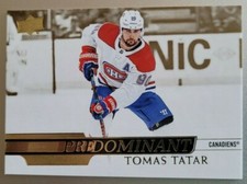 2020-21 Upper Deck Hockey #PR-11 Tomas Tatar GOLD PREDOMINANT Insert - Canadiens
