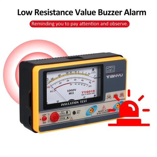 TY6017 Digital Insulation Resistance Tester Multimeter Electricity Meter 1000V - Bild 5 von 6
