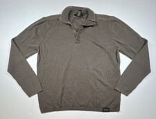Calvin Klein Jeans Brown Quater Zip Long Sleeves Pullover Men's Sweater Size XXL