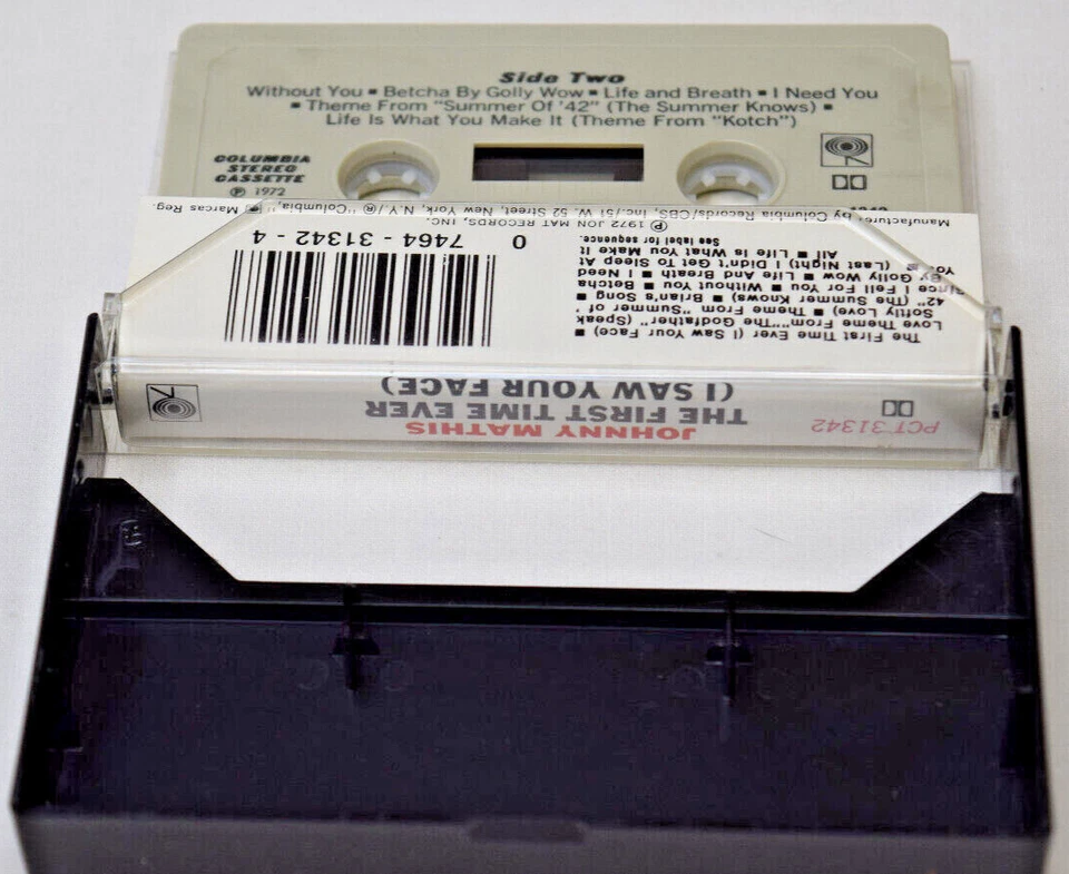Johnny Mathis The First Time Ever (I Saw Your Face) 1972 Columbia Cassette Rare - Image 2 of 4