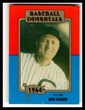 1980-87 SSPC HOF #96b Red Faber