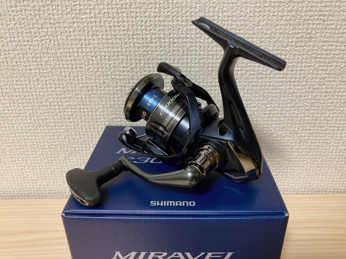 ★美品★SHIMANO MIRAVEL C3000HG Spinning Reel 22 MIRAVEL C3000HG Gear Ratio 6.2:1 Fishing