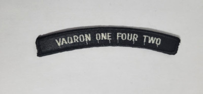 US Navy VAQRON ONE FOUR TWO Electronic Attack Squadron Arc Tab Segment