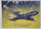 Vintage United Airlines DC-7 Mainliner Tin Sign 1993 AAA Sign Co. Coitsville, Oh