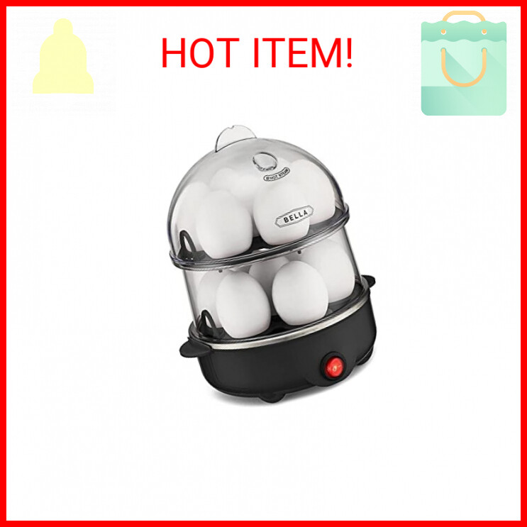 Fast Electric Egg Cooker with Auto Shut-Off for Omelets & More
