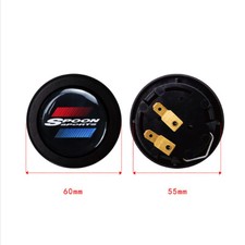 Universal Jdm Spoon Sport Car Horn Button Steering Wheel Center Cap Black Universal Jdm Spoon Sport Car Horn Button Steering Wheel Center Cap Black