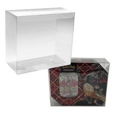 Lot Protector For POKEMON TCG Tin Protecting Case Heavy Duty! Fits Sideways Tin