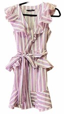 Vero Moon Vintage Dress Striped Preppy Design...