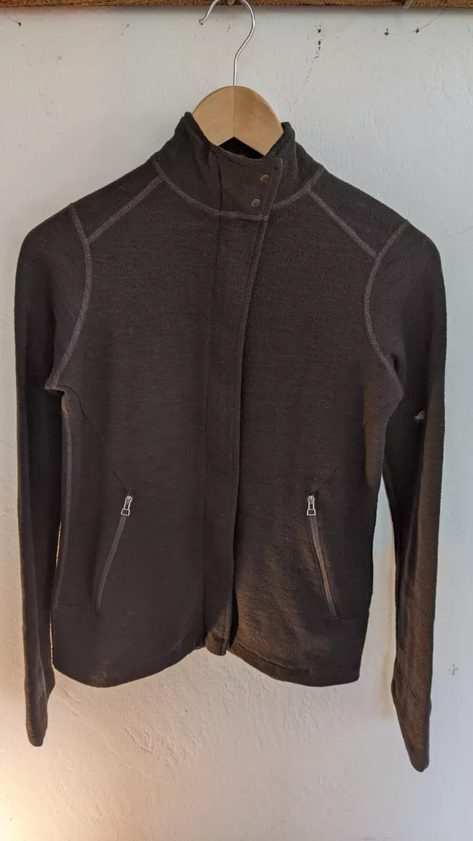Ibex Women s Ibex F2 Full Zip Sweater Dark Brown Dress up or down
