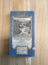 1937 Ordnance Survey One Inch Fifth Edition Cloth Map 140 Bournemouth & Weymouth
