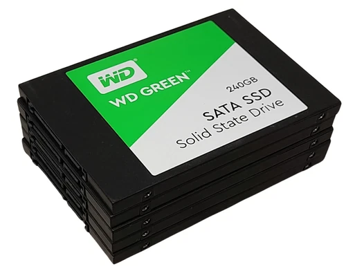 5 x Western Digital WD Green WDS240G2G0A 240GB Sata 2.5" SSD 80-89% Health