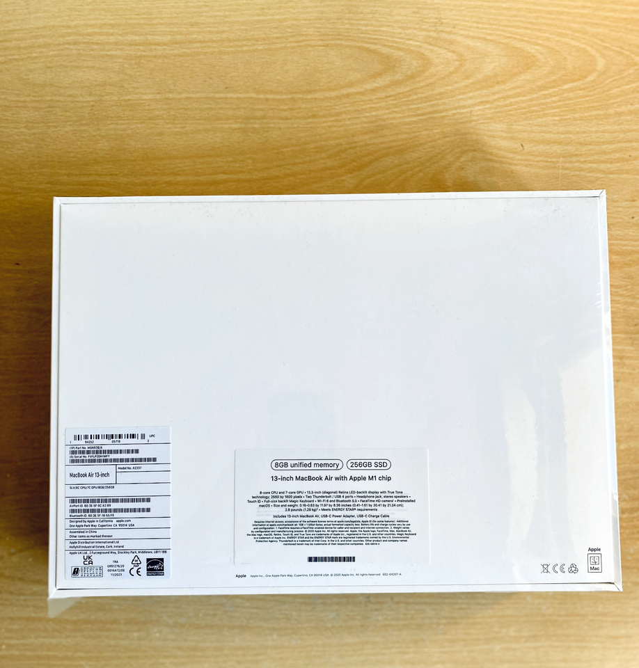 Brand New Apple MacBook Air 13” M1 (2020) 8GB RAM, 256GB SSD Space