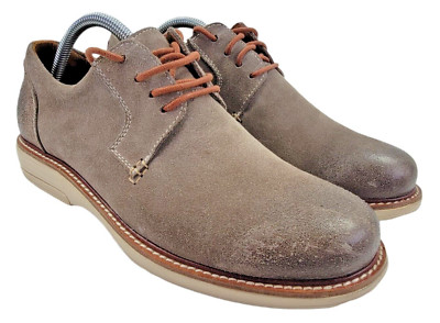Gravity Defyer GDEFY Mens Ron Summer Brown Leather Distressed Oxford Shoes 8 M