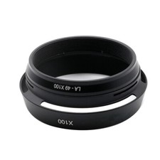 Metal LH-X100 49mm Vented Lens Hood Screw Adapter Ring for FUJIFILM X100 X100S