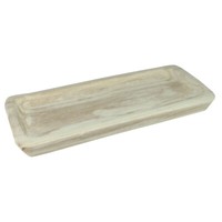 Dekoschale Holztablett Eckig 40 Cm Holzschale Tischdeko Dekotablett Obstschale
