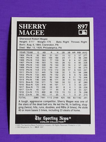 Tarjetas coleccionables de béisbol 1993 1994 colección Conlon tú eliges 50% de descuento 2 o más - Imagen 267 de 299