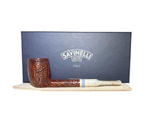 Savinelli Sasso Rusticated (701) (6mm)...New In Box...Unsmoked...Italy