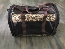 leopard print cat carrier