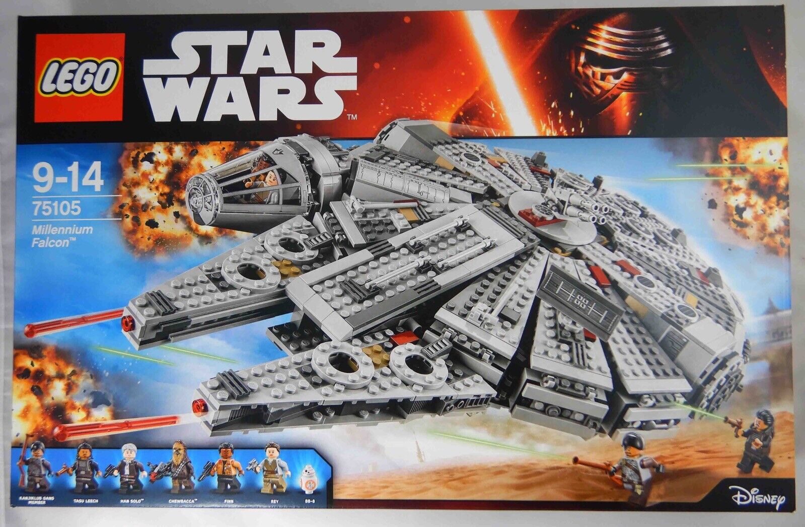 NEW Star Wars LEGO Millennium Falcon 75105 Set Han Solo Chewbacca BB-8 Rey  Finn