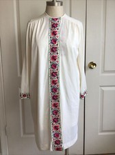 Gossard Artemis Vintage Cream W Embroidered trim two piece Gown and robe set M