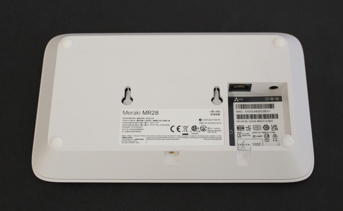 ミーコ802 Cisco MR28-HW Meraki Cloud Managed Wireless 6 Access Point