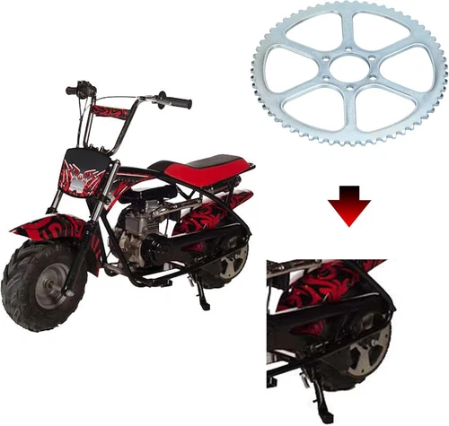 #35 Kette 60 Zähne Heckantrieb Kettenrad Zahnrad für Coleman CK100 SK100 Go Kart - Bild 3 von 8