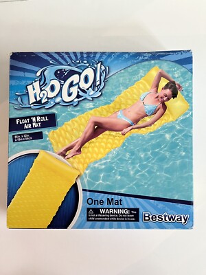 Bestway H2O GO Float N Roll Air Mat Swimming Pool Float 86in X 33in