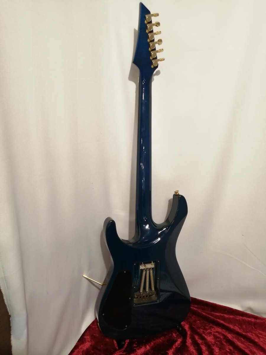 Grover Jackson] Soloist See Through Blue Electric Guitar Made in