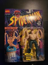 Spider-Man The Animated Series Smythe Action Figure 1994 Marvel Toy Biz.