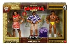 WWE Mattel Elite Rock, Rocky Johnson, Peter Maivia WWE Generations Legacy 3-Pack
